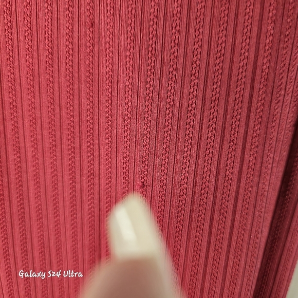 Elegant Burgundy Lace Trimmed Women's Top And Bottoms Pajamma Set✨️ - Picture 9 of 10